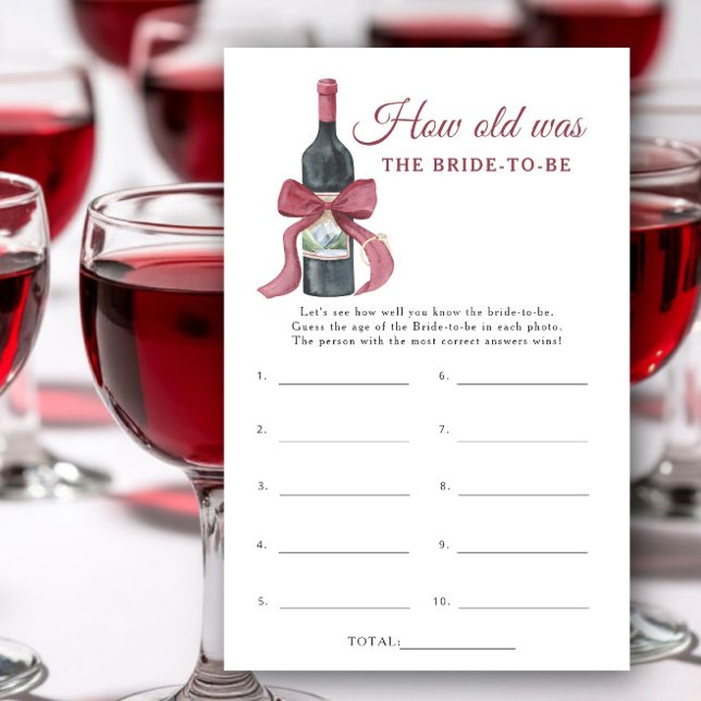 Vino before Vows How old was the bride to be game (Von Creator hochgeladen)