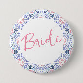 Vino Before Vows Junggeselinnen-Abschied Button (Vorderseite)