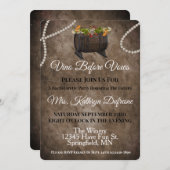 Vino Before Vows Junggeselinnen-Abschied Einladung (Vorne/Hinten)