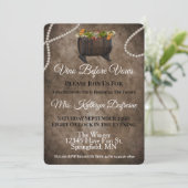 Vino Before Vows Junggeselinnen-Abschied Einladung (Stehend Vorderseite)