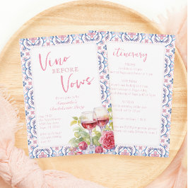 Vino Before Vows Napa Bachelorette Einladung