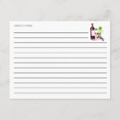 Vino Before Vows Recipe Card Bridal Shower Insert (Rückseite)