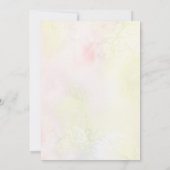 Vino Before Vows Rosa Brautparty zum Thema Wein Einladung (Rückseite)