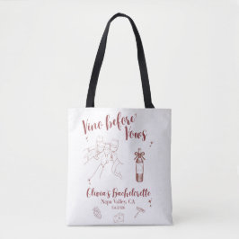 Vino Before Vows Schild Tasche