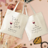 Vino Before Vows Trauzeugin Name Brautparty Tragetasche