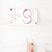 Vino Before Vows, Wein, Brautparty Willkommen Banner (InSitu)