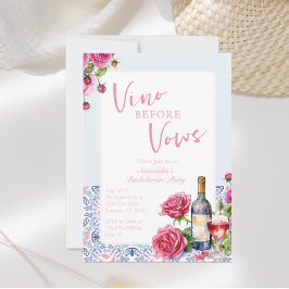 Vino Before Vows Weinkeller Bachelorette Einladung