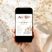 Vino Before Vows Weinkeller Bachelorette Einladung