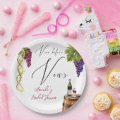 Vino Before Vows Weinkellerei Brautparty Dekoratio Pappteller (Party)