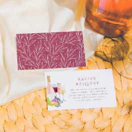 Vino Before Vows Weinverkostung Brautparty Begleitkarte