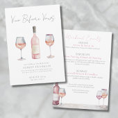 Vino Before Vows Wine Bachelorette Einladung