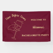 Vino Before Vows Wine Bachelorette Weekend Banner (Horizontal)