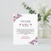 Vino Before Vows Wine Brautparty Danke Karte (Stehend Vorderseite)