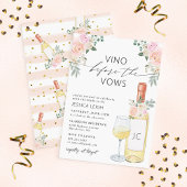 Vino Before Vows Wine Bridal Dusche Einladung