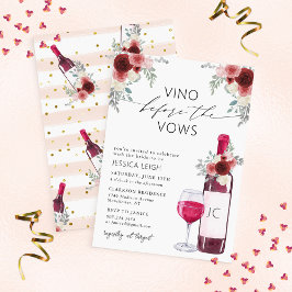 Vino Before Vows Wine Bridal Dusche Einladung