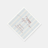 Vino before Vows Wine Country Bachelorette Party Serviette (Ecke)