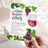 Vino Before Vows Wine Junggeselinnen-Abschied Einladung