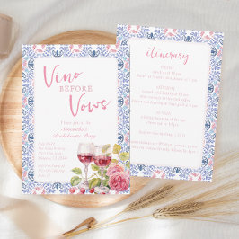 Vino Before Vows Wine tasting in der Fattoria Monc Einladung