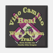 Vino Camino Real Pilgerweg Magnet (Vorne)