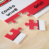 Vino Cartoon für Oenophiles Funny Weinflaschen Puzzle (Seite)