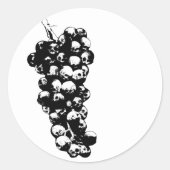 vino de la muerte runder aufkleber (Vorderseite)