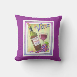 VINO! Du hast mich bei MERLOT! Kissen