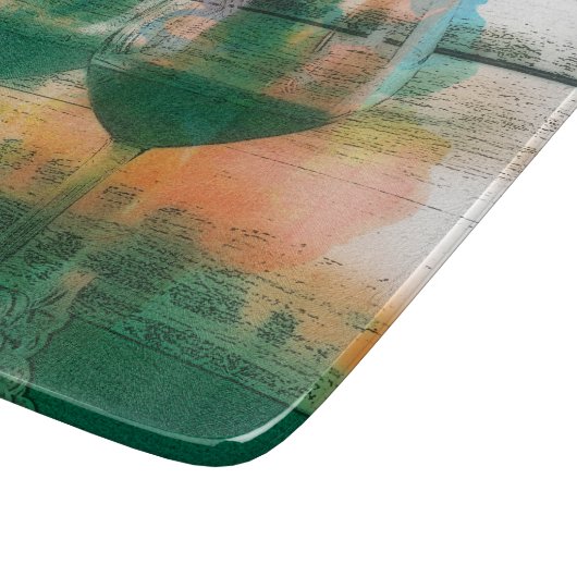 Vino in der grünen Schneidekammer Schneidebrett (Ecke)