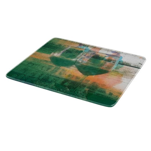 Vino in der grünen Schneidekammer Schneidebrett (Ecke)