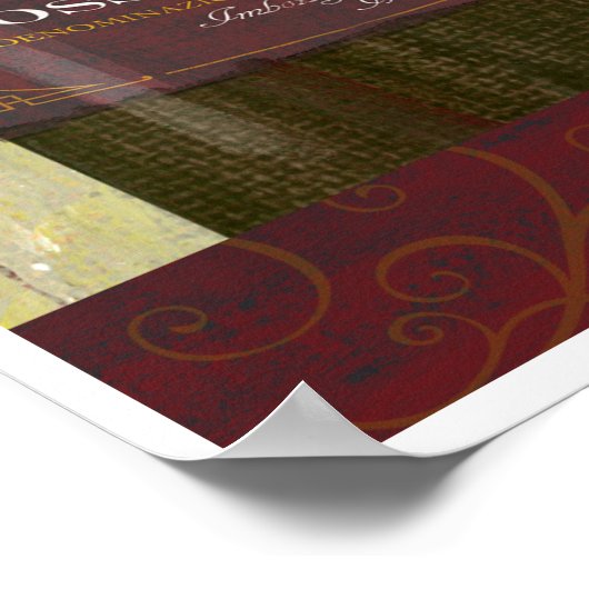 Vino Italiano Poster (Ecke)