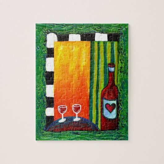 Vino-Liebe-Puzzlespiel Puzzle (Vertikal)