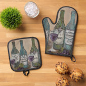 Vino Ofenhandschuh & Topflappen-Set (Oben Unten)