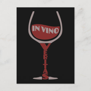 Vino Veritas benutzerdefinierte Postkarte