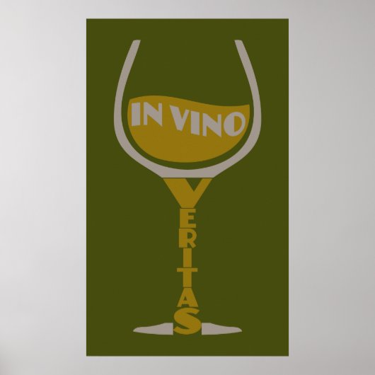 Vino Veritas benutzerdefiniertes Poster (Vorne)