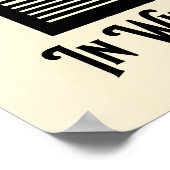 Vino Veritas Kunst, Dichtung und Musik Sprichwort Poster (Ecke)