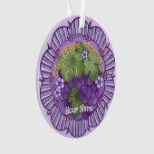 Vino Veritas Trauben Ornament (Vorderseite)