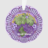 Vino Veritas Trauben Ornament (Vorderseite)