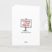 Vino Veritas Yuletide Card Feiertagskarte (Rückseite)