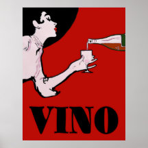 Vino - Vintage Frauenposter