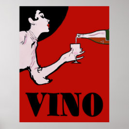 Vino - Vintage Frauenposter Poster