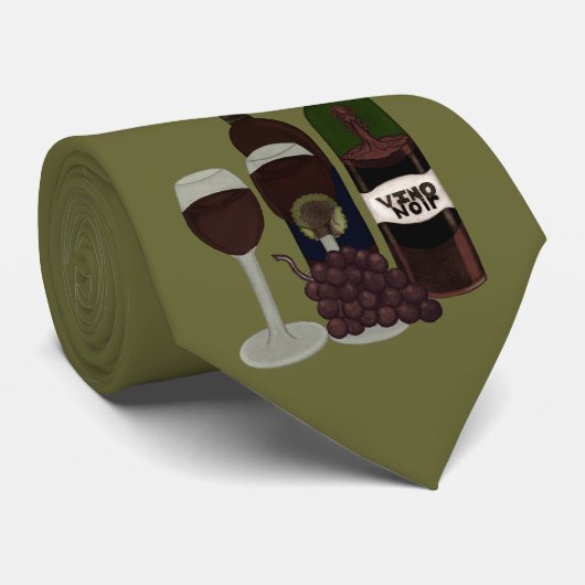 Vino Vixen - (Die Schönheit in der Flasche) Krawatte (Gerollt)