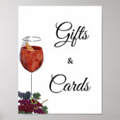 Vino Vor dem Gelöbnis Brautparty Geschenke & Karte Poster (Vorne)