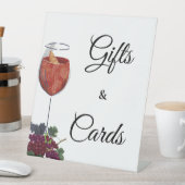 Vino Vor dem Gelöbnis Brautparty Geschenke & Karte Sockelschild (In Situ)