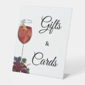 Vino Vor dem Gelöbnis Brautparty Geschenke & Karte Sockelschild (Vorderseite)