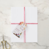 Vino vor dem Gelöbnis Weingut Brautparty Gunst Geschenkanhänger (Mit Garn)