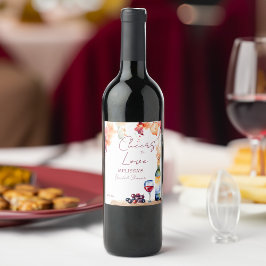 Vino vor dem Gelöbnis Weingut Brautparty Gunst Weinetikett