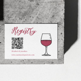 Vino vor dem Vows-Brautparty Begleitkarte