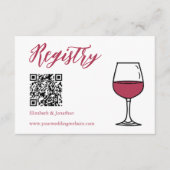 Vino vor dem Vows-Brautparty Begleitkarte (Vorderseite)