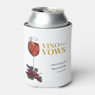 Vino vor den Hochzeitsgelübden Weinprobe Brautpart Dosenkühler
