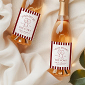 Vino vor den Vows Bachelorette Weekend Weinetikett