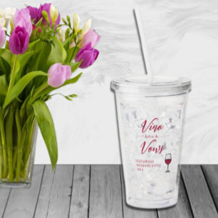Vino Vor den Vows Brautparty/Bachelorette Acryltrinkbecher